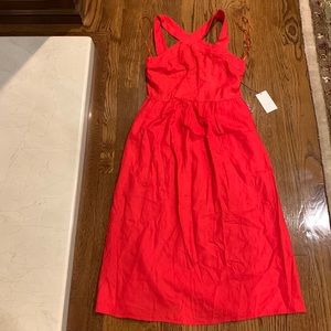 Red Linen Dress